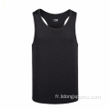 Entraînement sportif Fitness Fitness Ribbed Gym Top Top Men